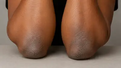 Dry and Hyperpigmented Skin on Elbows