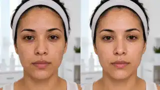 Before and After Skin Treatment Showing Facial Rejuvenation and Improvement