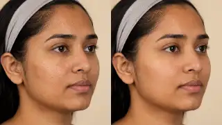 HydraFacial Pore Results Before And After Treatment Clinical Photo