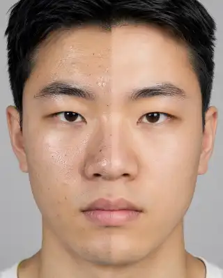 Before And After Facial Skin Treatment For Oily Skin And Acne