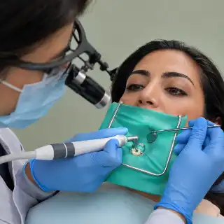 Rotary File Endodontic Root Canal Treatment by Dentist - Clinical Photo